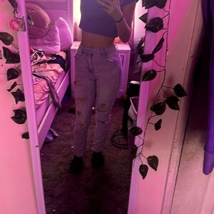 Light blue ripped jeans from Rue 21